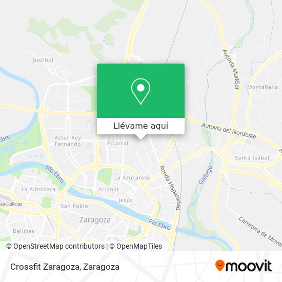 Mapa Crossfit Zaragoza