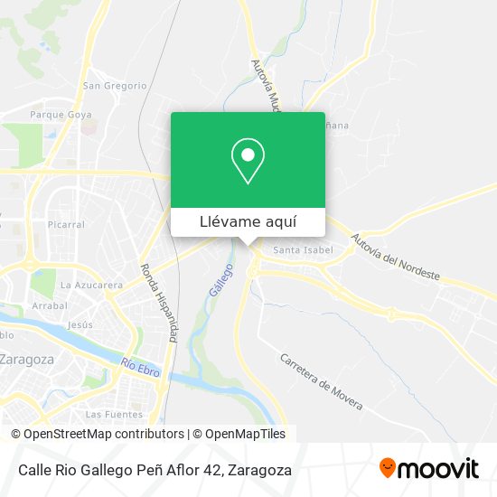 Mapa Calle Rio Gallego Peñ Aflor 42