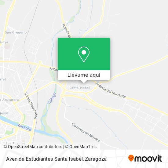 Mapa Avenida Estudiantes Santa Isabel