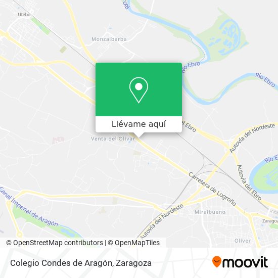 Mapa Colegio Condes de Aragón