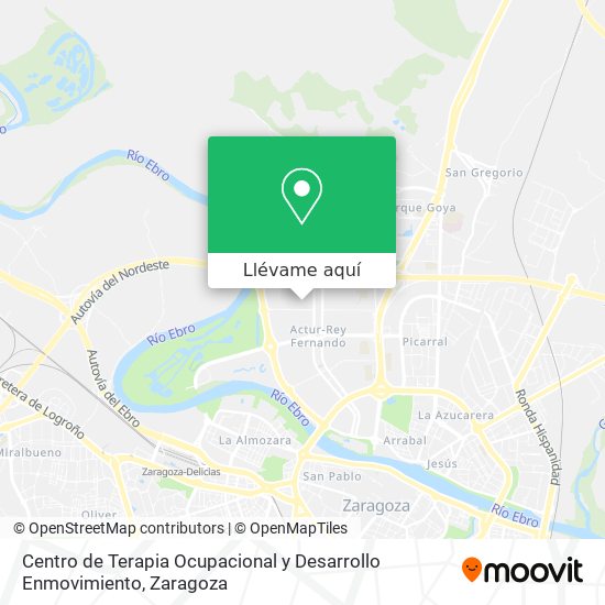 Mapa Centro de Terapia Ocupacional y Desarrollo Enmovimiento