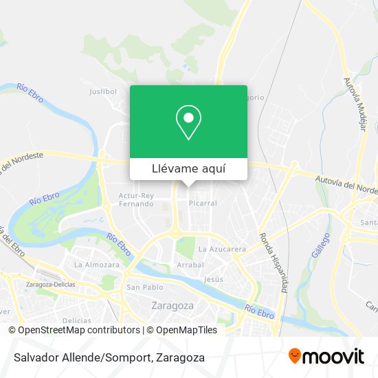 Mapa Salvador Allende/Somport