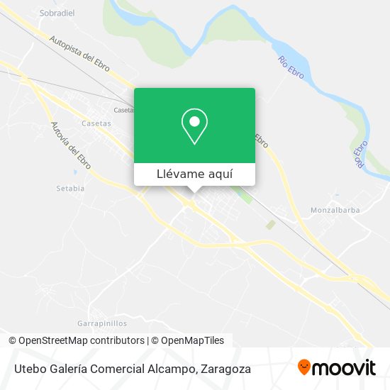 Mapa Utebo Galería Comercial Alcampo