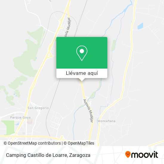 Mapa Camping Castillo de Loarre