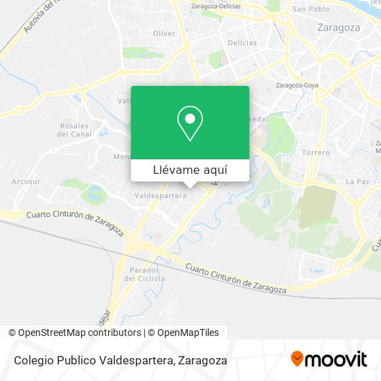 Mapa Colegio Publico Valdespartera