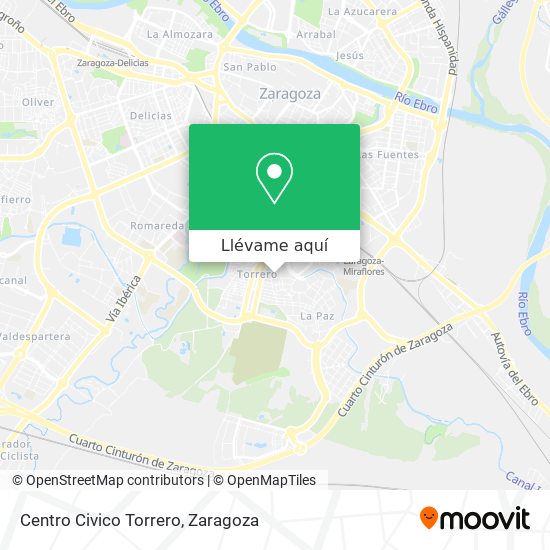 Mapa Centro Civico Torrero