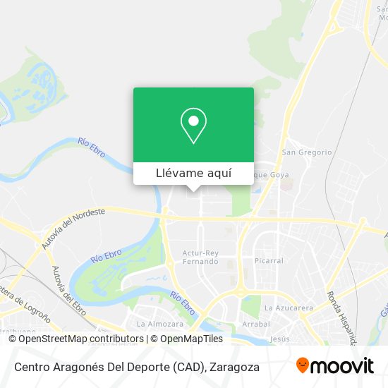 Mapa Centro Aragonés Del Deporte (CAD)