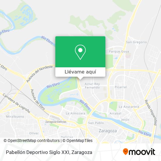 Mapa Pabellón Deportivo Siglo XXI