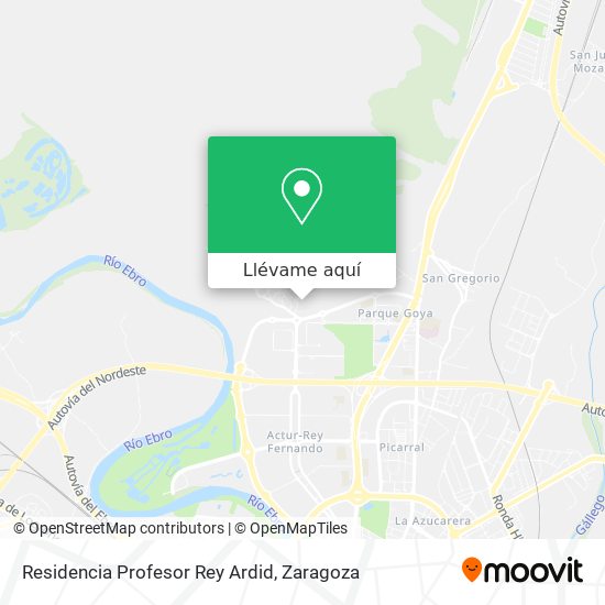 Mapa Residencia Profesor Rey Ardid