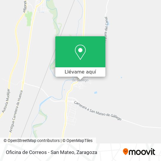 Mapa Oficina de Correos - San Mateo