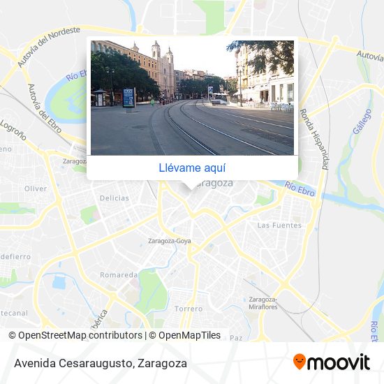 Mapa Avenida Cesaraugusto