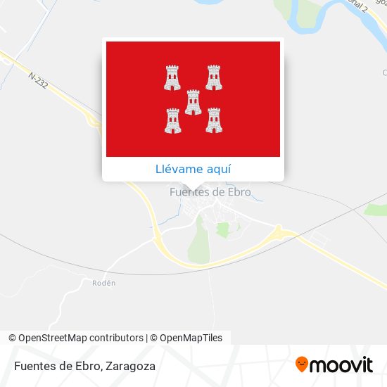 Mapa Fuentes de Ebro