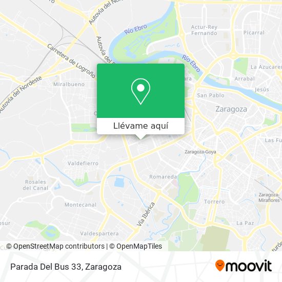 Mapa Parada Del Bus 33