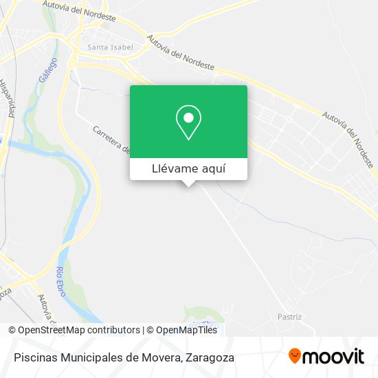 Mapa Piscinas Municipales de Movera