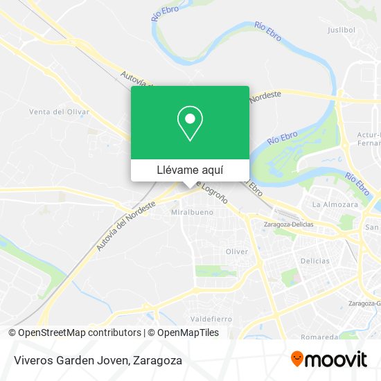 Mapa Viveros Garden Joven