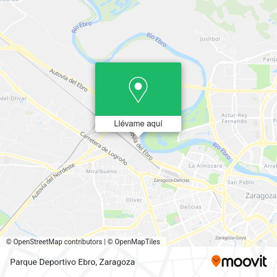 Mapa Parque Deportivo Ebro