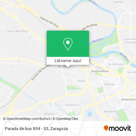 Mapa Parada de bus 894 - 53