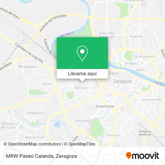Mapa MRW Paseo Calanda