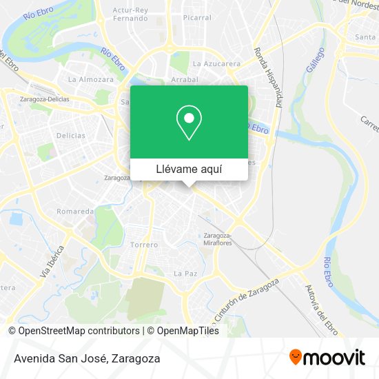 Mapa Avenida San José