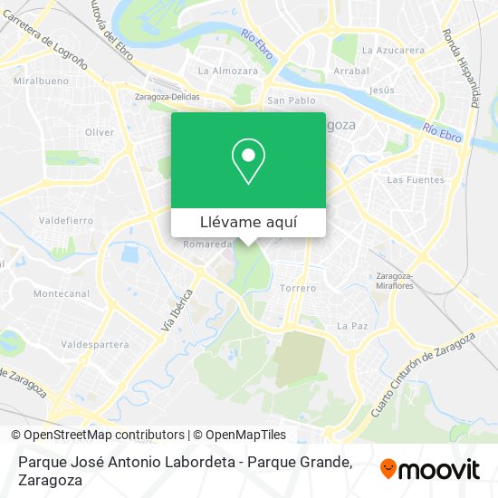 Mapa Parque José Antonio Labordeta - Parque Grande