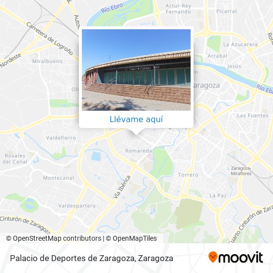 Mapa Palacio de Deportes de Zaragoza