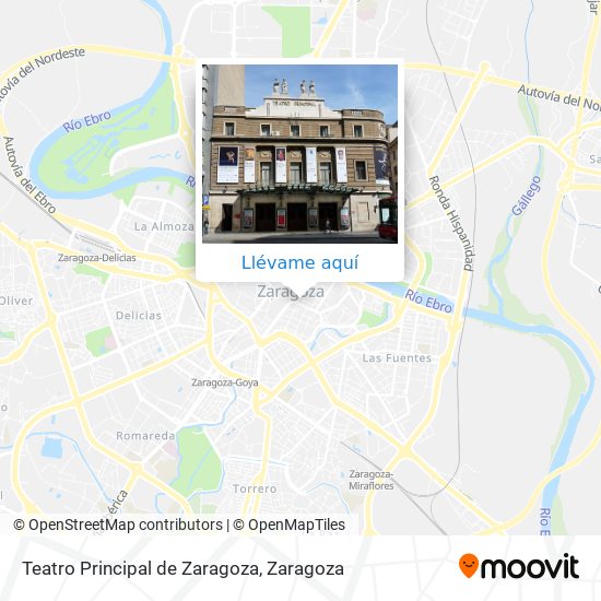 Mapa Teatro Principal de Zaragoza