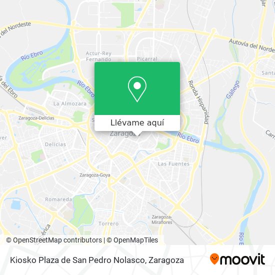 Mapa Kiosko Plaza de San Pedro Nolasco