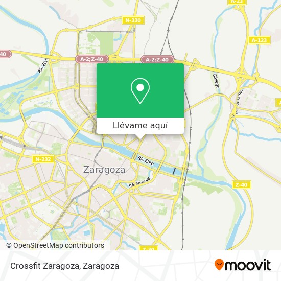 Mapa Crossfit Zaragoza