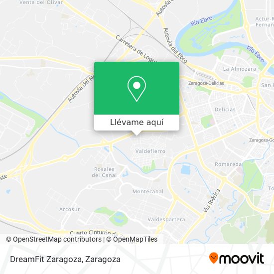 Mapa DreamFit Zaragoza
