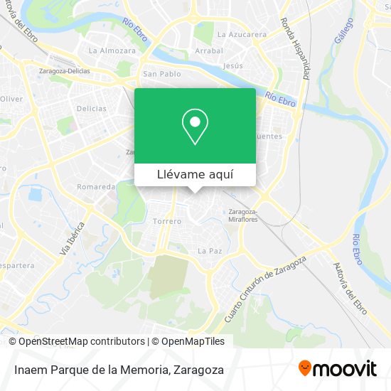 Mapa Inaem Parque de la Memoria