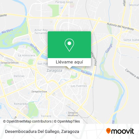 Mapa Desembocadura Del Gallego