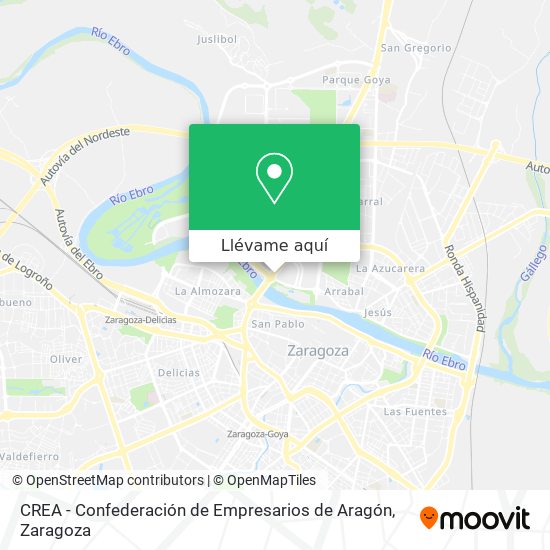 Mapa CREA - Confederación de Empresarios de Aragón
