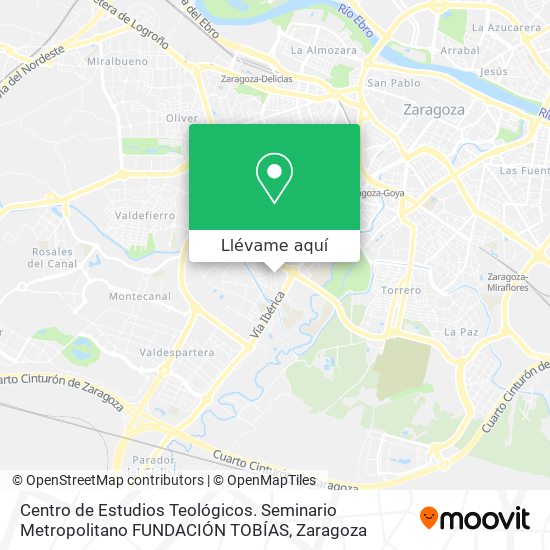 Mapa Centro de Estudios Teológicos.  Seminario Metropolitano FUNDACIÓN TOBÍAS