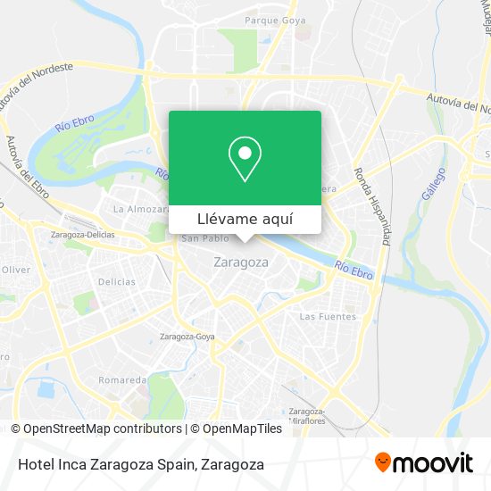 Mapa Hotel Inca Zaragoza Spain