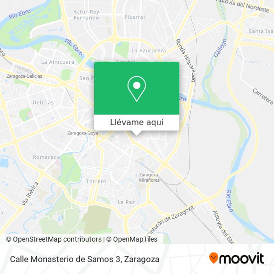 Mapa Calle Monasterio de Samos 3