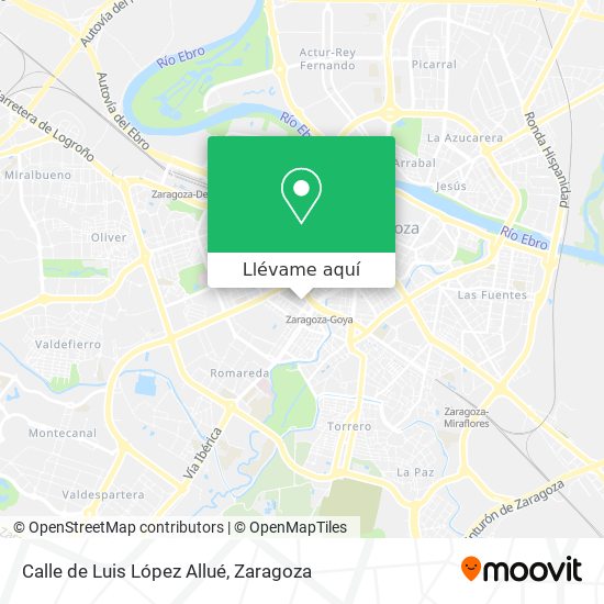 Mapa Calle de Luis López Allué