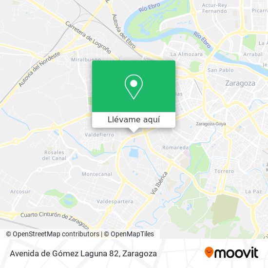 Mapa Avenida de Gómez Laguna 82