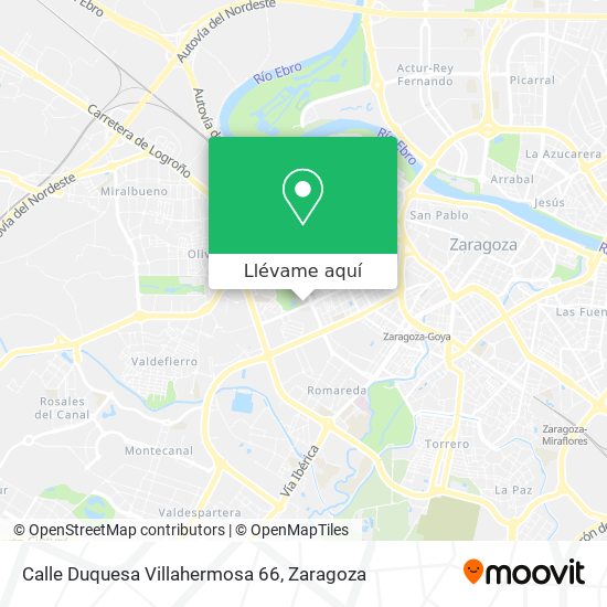 Mapa Calle Duquesa Villahermosa 66