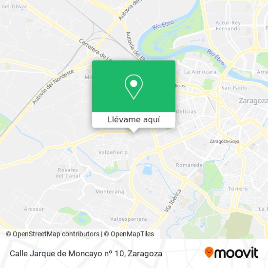 Mapa Calle Jarque de Moncayo nº 10