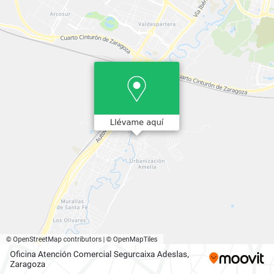 Mapa Oficina Atención Comercial Segurcaixa Adeslas