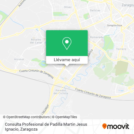 Mapa Consulta Profesional de Padilla Martin Jesus Ignacio