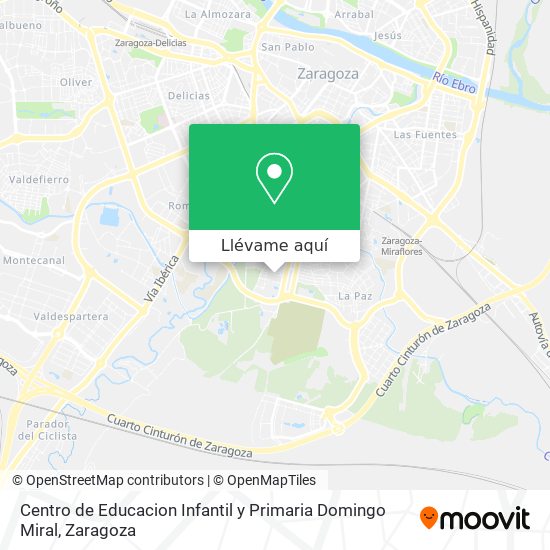 Mapa Centro de Educacion Infantil y Primaria Domingo Miral