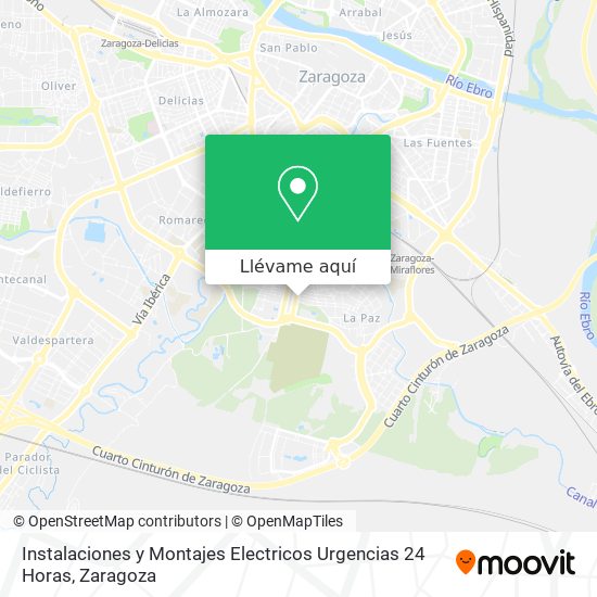 Mapa Instalaciones y Montajes Electricos Urgencias 24 Horas