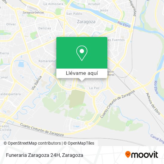 Mapa Funeraria Zaragoza 24H