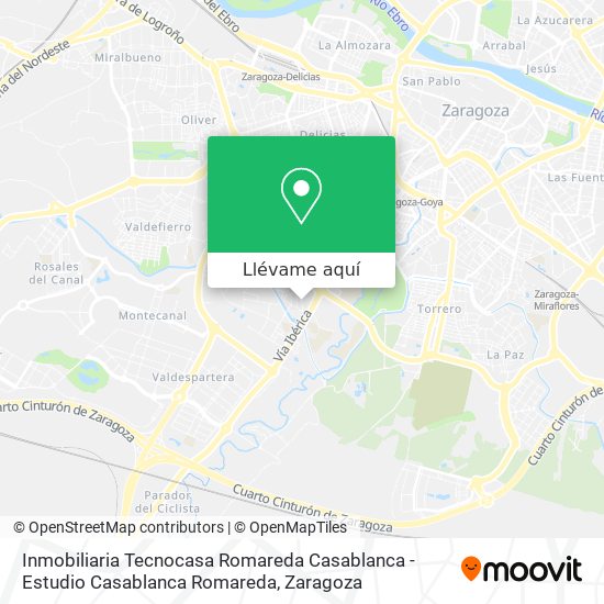 Mapa Inmobiliaria Tecnocasa Romareda Casablanca - Estudio Casablanca Romareda
