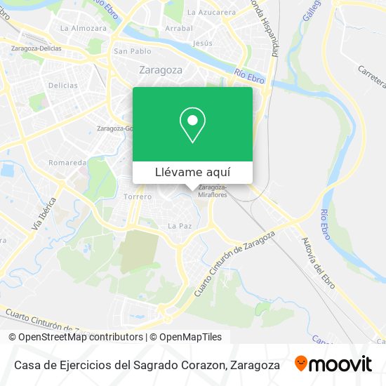 Mapa Casa de Ejercicios del Sagrado Corazon