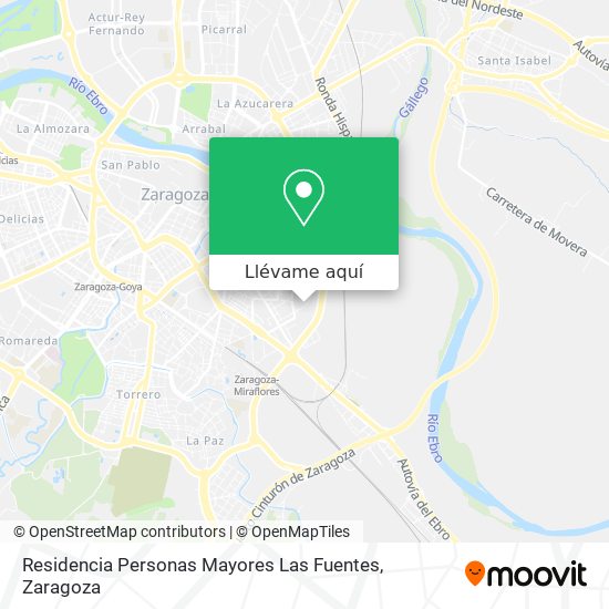 Mapa Residencia Personas Mayores Las Fuentes