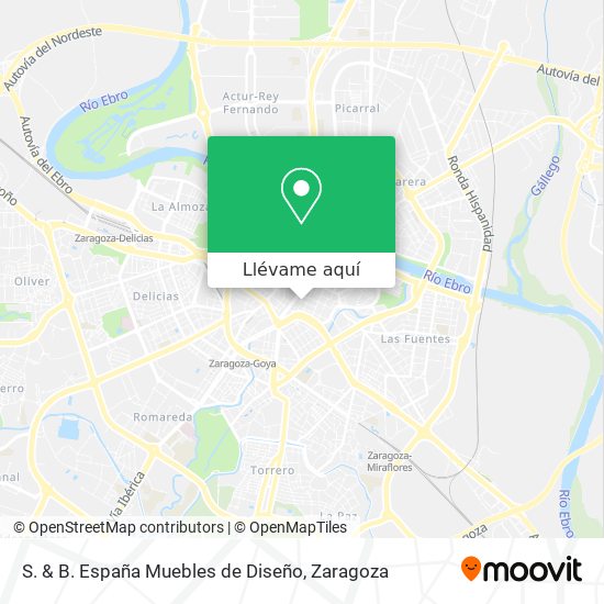 Mapa S. & B. España Muebles de Diseño
