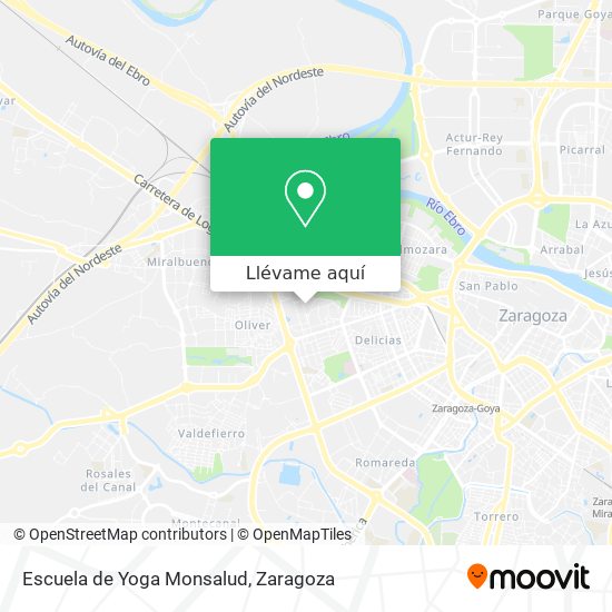 Mapa Escuela de Yoga Monsalud