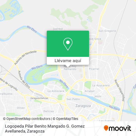 Mapa Logopeda Pilar Benito Mangado G. Gomez Avellaneda